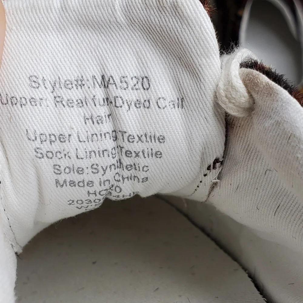 Madewell‎ sidewalk sneaker dyed calf hair animal print leopard cheetah size 7.5